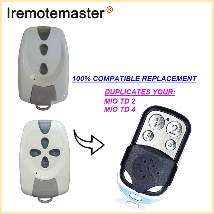 Per a control remot de garatge MIO TR2 TR4 Rolling Code 433MHz
