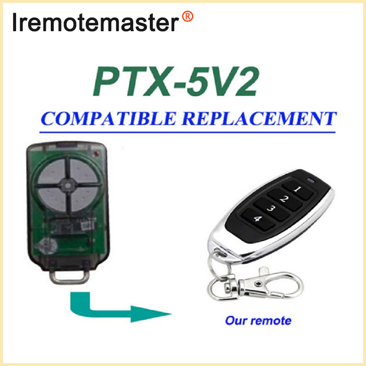 Per a la substitució del comandament a distància de la porta de garatge PTX5V2 PTX-5 433,92 MHz