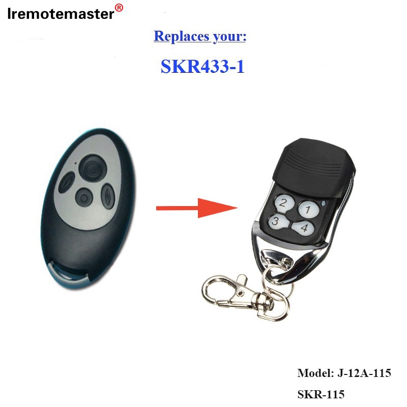 Per a la porta de garatge SKR433-3 de reemplaçament de comandament a distància, codi rodant 433,92 mhz
