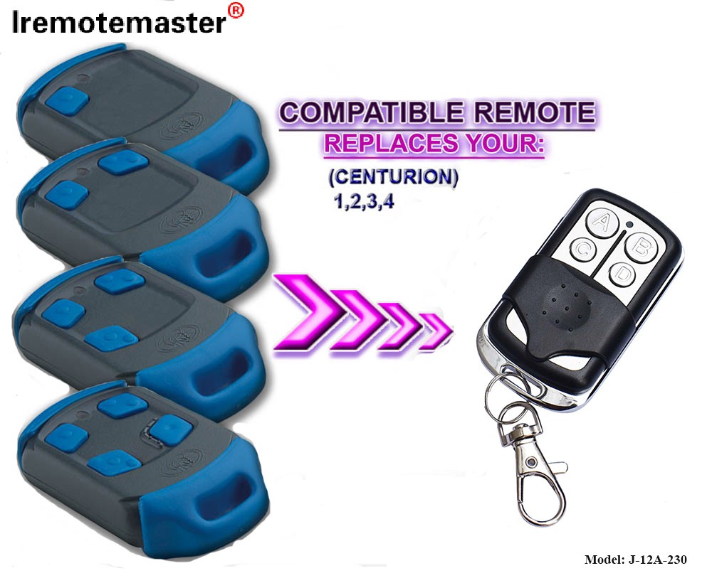 Comandament remot per obrir portes de garatge 433MHZ Clone Rolling Code 4 botons